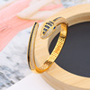 Fashionable bracelet, zirconium, accessory, European style, bright catchy style