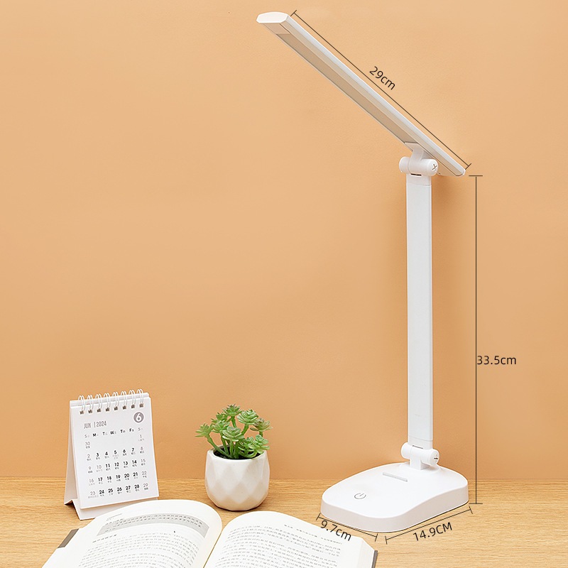 Led折りたたみ式電気スタンドusb充電式電気両用調光式調光式学生寮学習十分明るく電気スタンドを読むことができます。|undefined