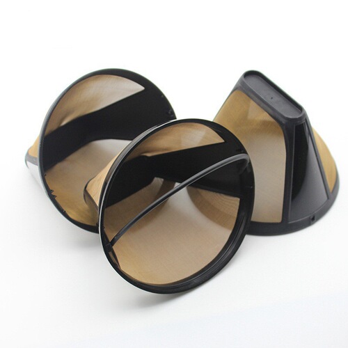 Coffee filter, 304 stainless steel coffee filter pour-over coffee maker, filterless paper filter funnel drip coffee dripper