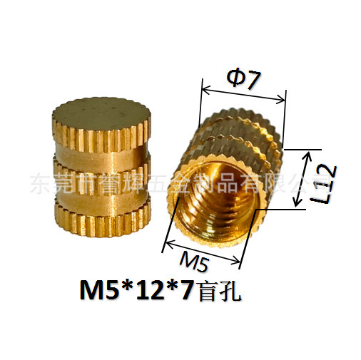 Injection-plastic copper nut m3 rolling copper nuts embedded copper…
