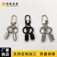 锌合金手机挂绳五金配件适用7-8mm棉绳中门扣4分弹簧圈吊钟挂件绳