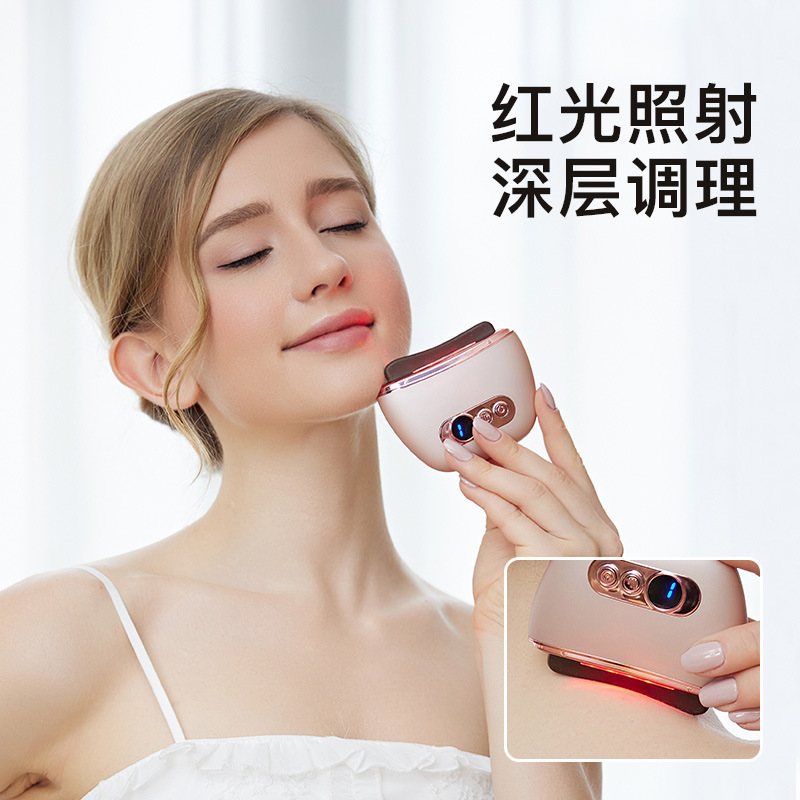 电动砭石刮痧板智能恒温脸部刮痧仪器刮经络刷全身通用淋巴疏背部|undefined