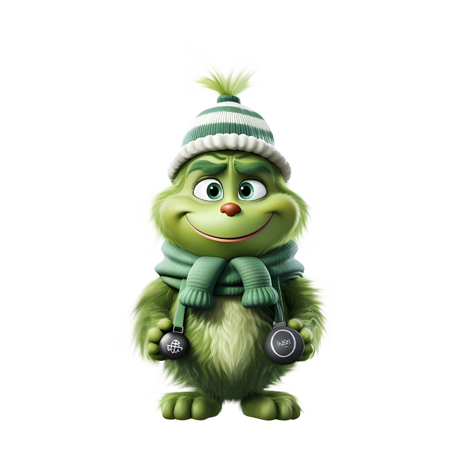 Navidad transfronteriza dibujos animados Grinch colgante creativo decoración del árbol de Navidad colgante acrílico colgante