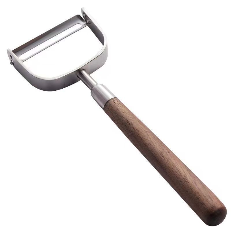Walnut wood handle melon planer kitchen 304 stainless steel planer…