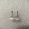 Earrings, 12mm, cat's eye