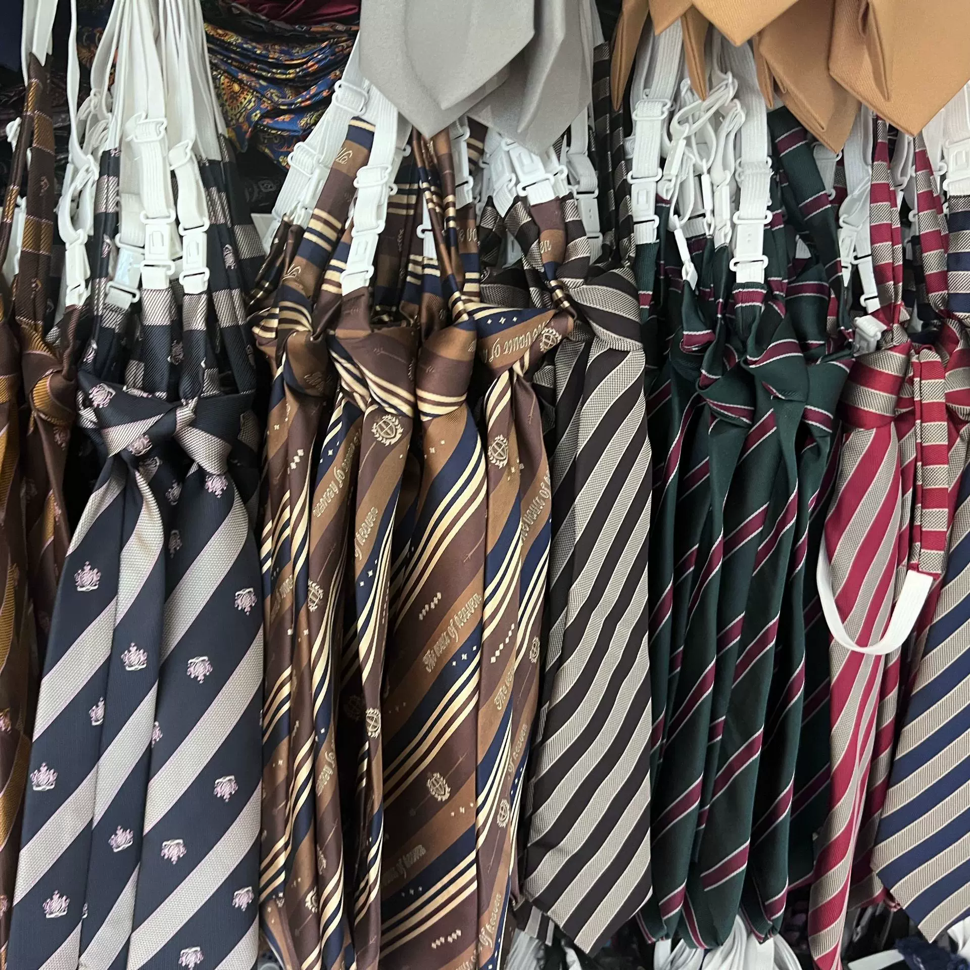 免打插扣学院风色织提花领带衬衣配饰韩式日系条纹皇冠厂家热销