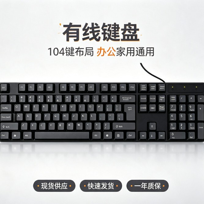 T18 Wired Keyboard Computer Desktop Notebook Home Office Business USB Waterproof Silent Mouse and Keyboard Set T18 Wired Keyboard Computer Desktop Notebook Home Office Business USB Waterproof Silent Mouse and Keyboard Set