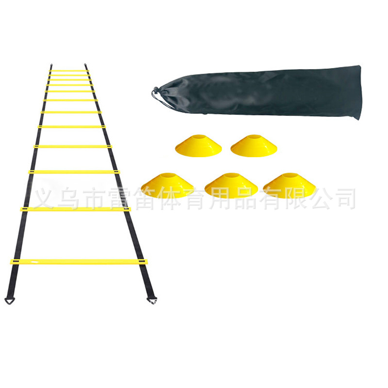Escalera de agilidad escalera de cuerda escalera suave equipo de entrenamiento de fútbol traje de escalera de agilidad Placa de señal de equipo de entrenamiento de fútbol