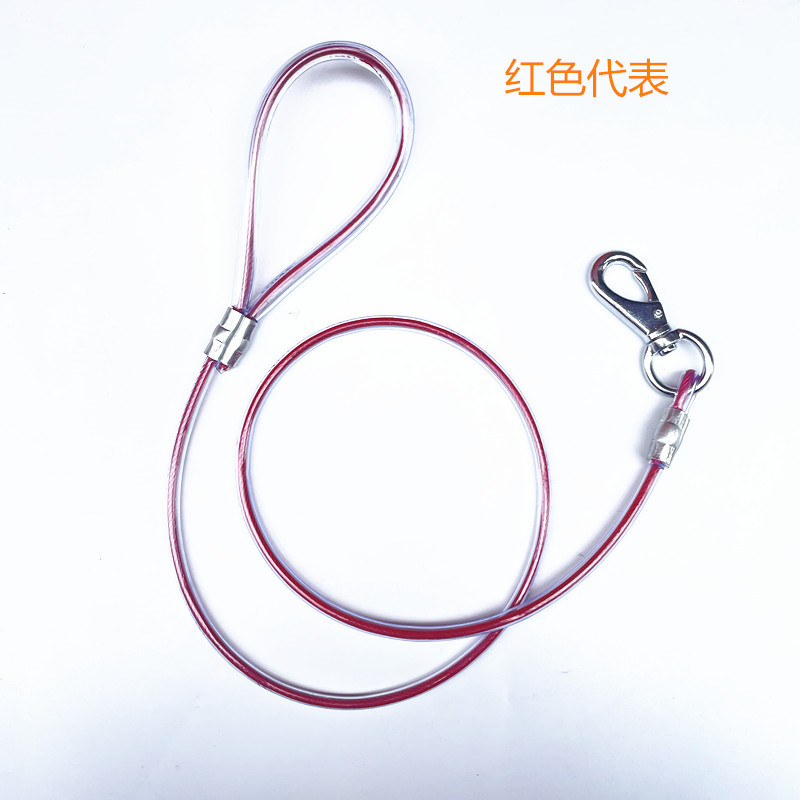 Stahldraht Traktion Haustier Leine Seil Hundekette für große und mittelgroße Hunde Golden Retriever Samojede_voghion.com