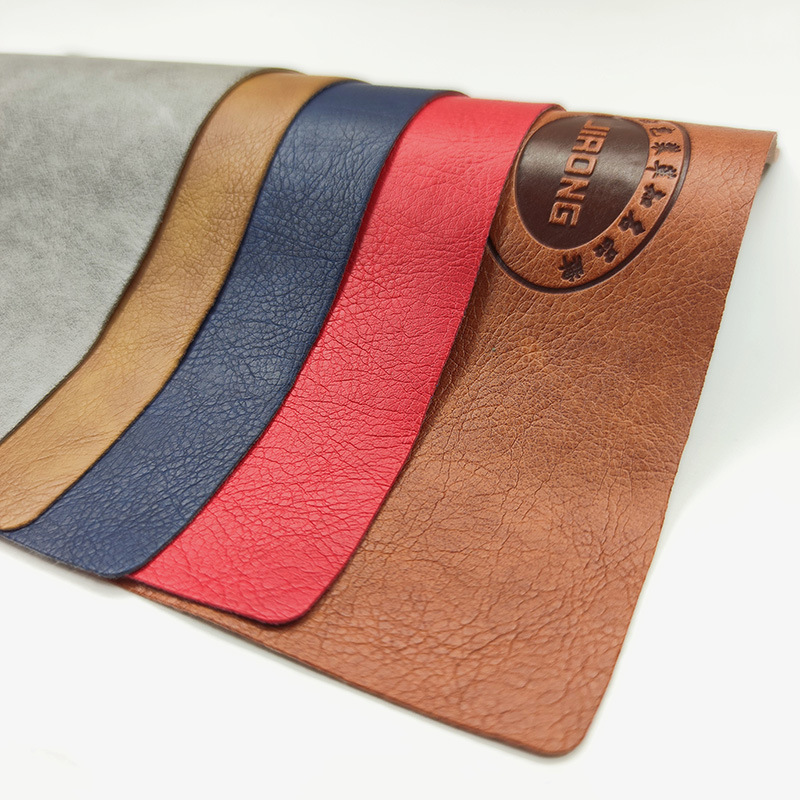 Y20复古荔枝纹皮革面料热压变色PU手机皮套笔记本封面IPAD套