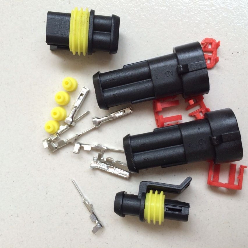 厂家生产DJ7021-1.5-11 汽车电子防水连接器 安普头HID胶壳接插件