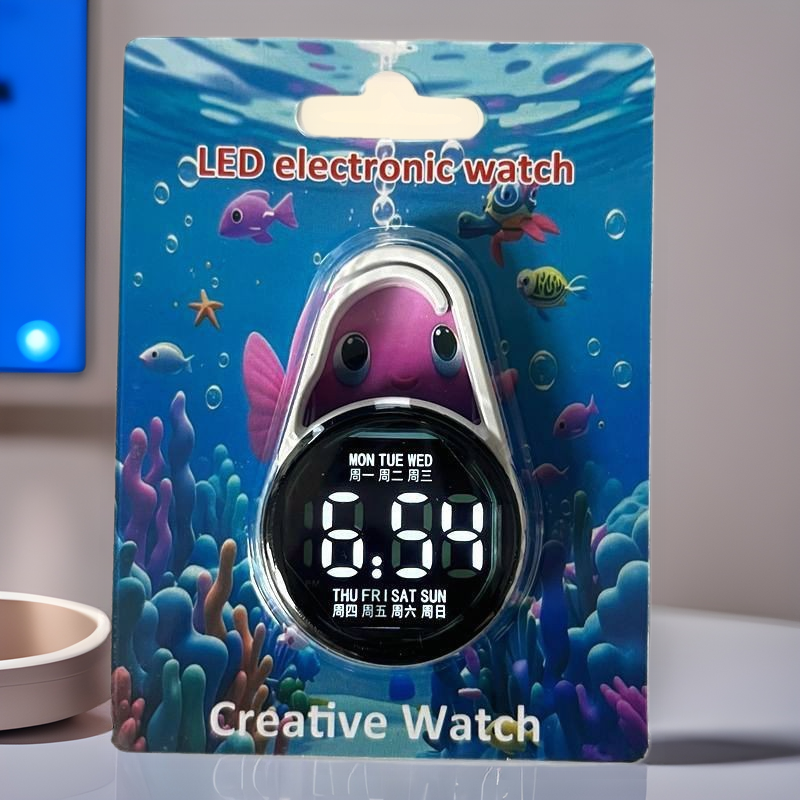 Cross-border LED Electronic Watch H3 Display Digital Time Week Student Children Luminous Sports Hook Exam