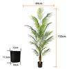 A piece of palm of palm 5 meters 1.5 meters of simulation plant indoor home decoration artificial fake tree bonsai sunflower tree