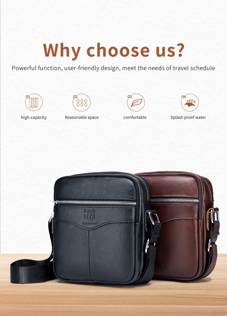 Mini Crossbody Shoulder Bag - Brown