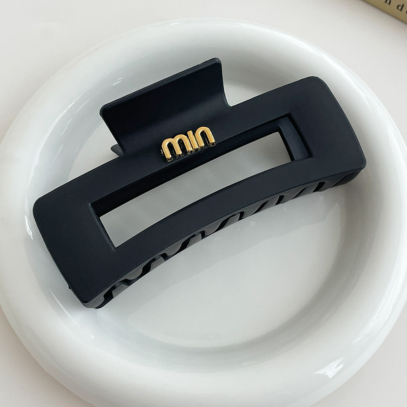 Horquilla de las mujeres de alto grado de pelo negro Clip tocado espalda Cabeza Grande updo tiburón clip 2024 Nueva horquilla