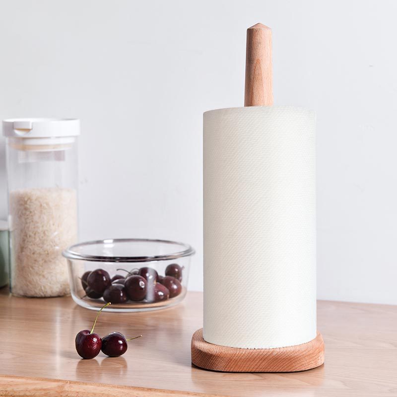 Papel de cocina impreso papel higiénico de exportación logotipo impreso no tejido de absorción de aceite rollo de papel perezoso trapo fábrica al por mayor