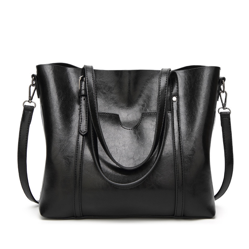 2023 New Women's Bag Fashion Soft Leather Casual Women's Handbag Shoulder Bag Crossbody Bag Large Capacity Bucket Bag Large Bag