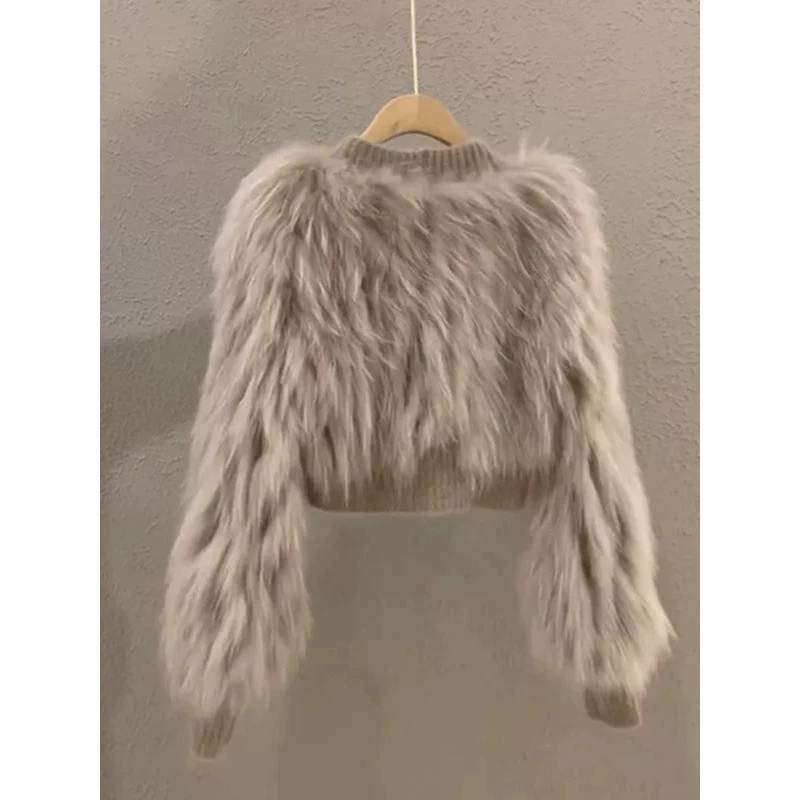 Зимняя куртка, модный свитер, стиль Chanel, V-образный вырез