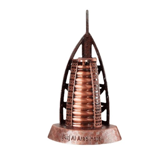 Colorful sailboat hotel model ornaments creative decorations souvenirs landmark building metal sailboat hotel tourism