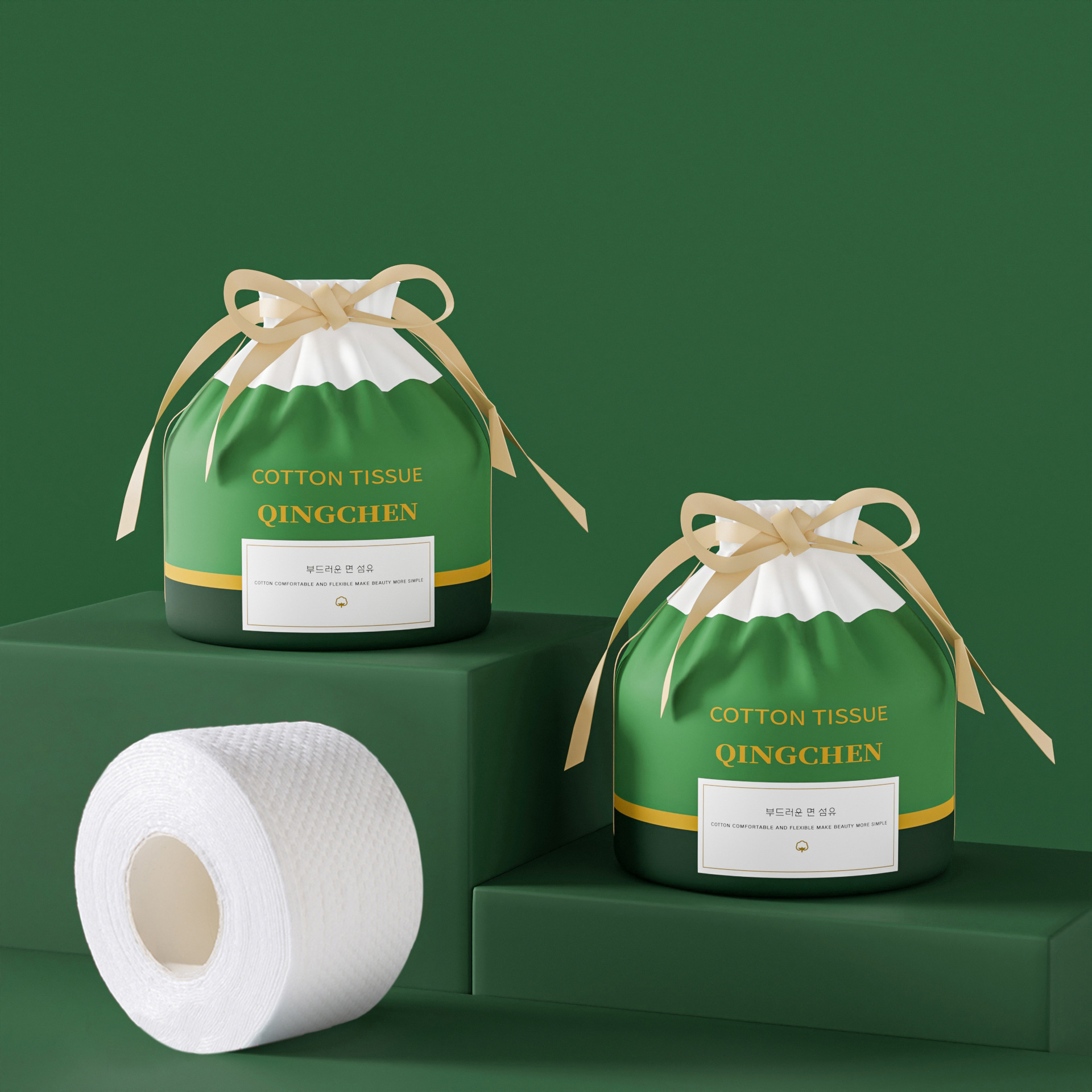 Face Towel Single Use Bulk Wholesale Thickened Cleansing Roll Packed Beauty Cleansing Face Towel Soft Cotton Wipes Manufacturer