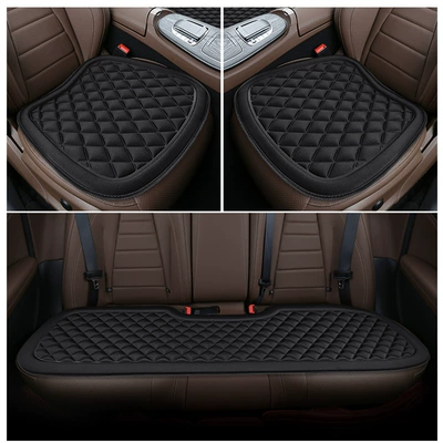 Car seat cushion front and rear row four seasons universal cool feeling non-slip breathable car seat interior car seat cushion three-piece set