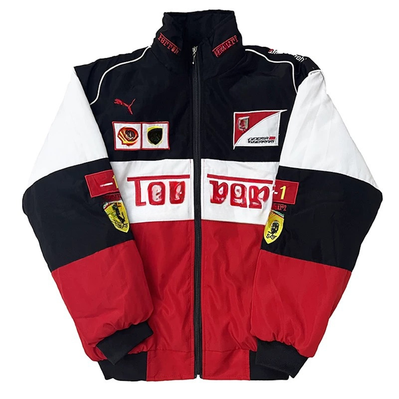 F1 bordado "delgado" nuevo traje de carreras de velocidad con traje de ciclismo de manga larga chaqueta de locomotora