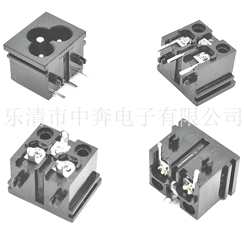 DB-6  米老鼠电源座23*18 梅花座 三脚焊线 适配器DB-6器具充电口