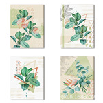 跨境热销几何植物数码帆布画 样板间酒店装饰画客厅卧室玄关实物