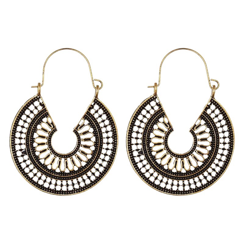 Bohemio retro hueco de metal pendientes transfronterizos e-commerce Amazon eBay joyas para mujeres