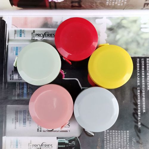 Manufacturer's creative gift automatic shrinking tape 1.5m tape measure colorful plastic round tape measure wholesale can be customized with logo