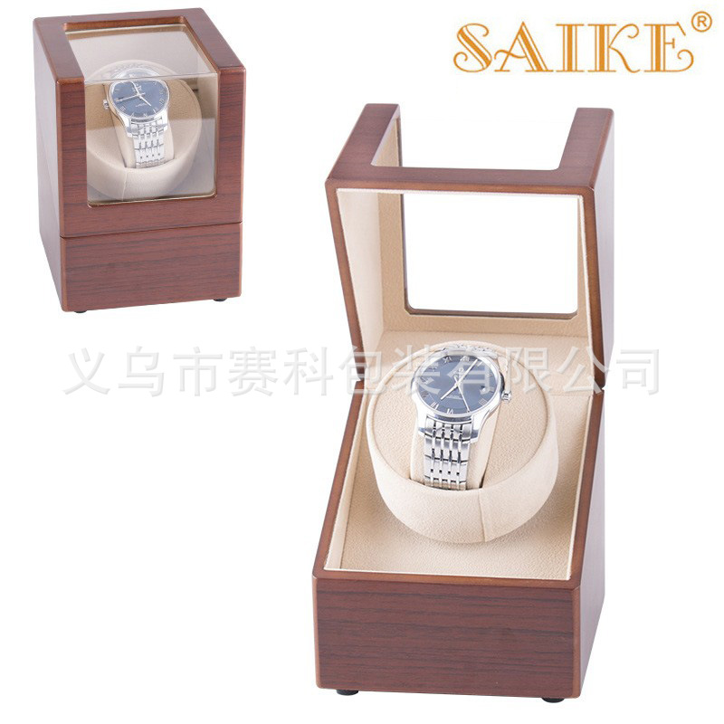 现货批发1+0烤漆迷你电动摇表上链上弦器机械手表全自动晃表器