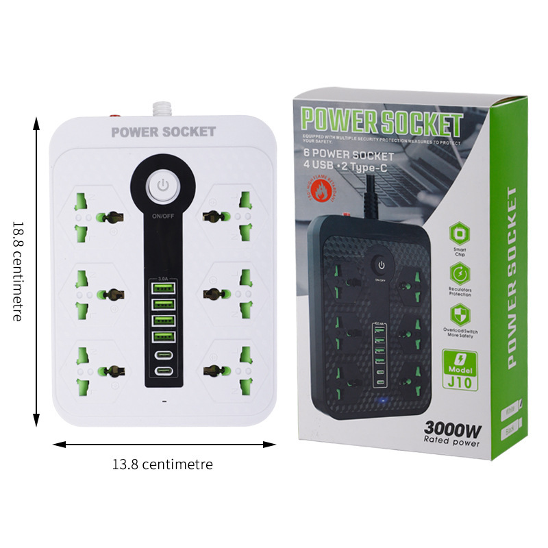 Exportación en el extranjero supermercado enchufe digital TYPE-C caja de regalo caja de color embalaje enchufe