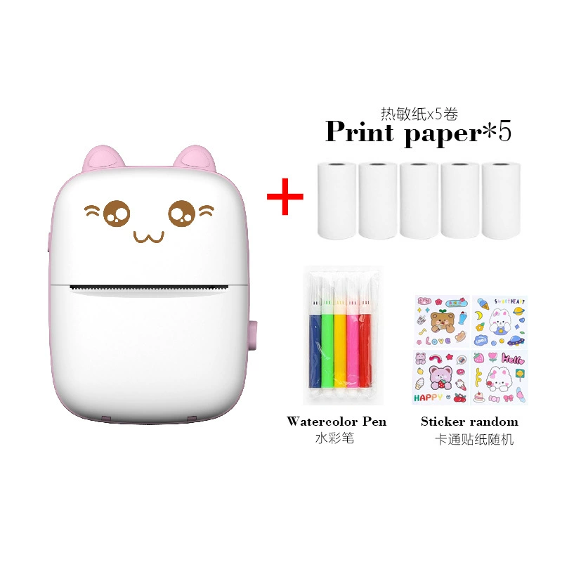 Pocket Photo Printer C9, handheld Bluetooth thermal printer, 200 DPI, battery-powered