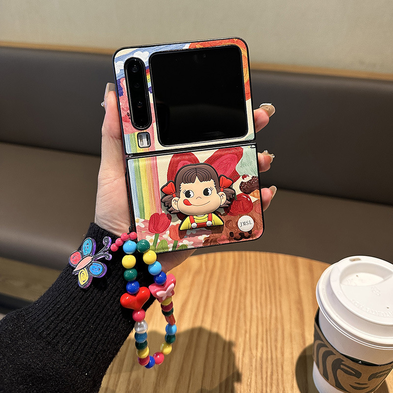 For Girls Huawei Pura X Phone Case Folding Screen P50 Treasure Box Cartoon Butterfly Hand Chain Leather Pocket2 New Style Chubby Creative All-inclusive S Protective Case Drop-resistant For Girls Huawei Pura X Phone Case Folding Screen P50 Treasure Box Cartoon Butterfly Hand Chain Leather Pocket2 New Style Chubby Creative All-inclusive S Protective Case Drop-resistant