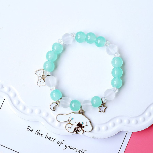 New bracelet jewelry Korean style cute Yugui dog crystal beaded student bracelet for women
