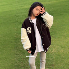 YOULI明希童装2025年冬季新款儿童外套中大童休闲外衣中性批发新