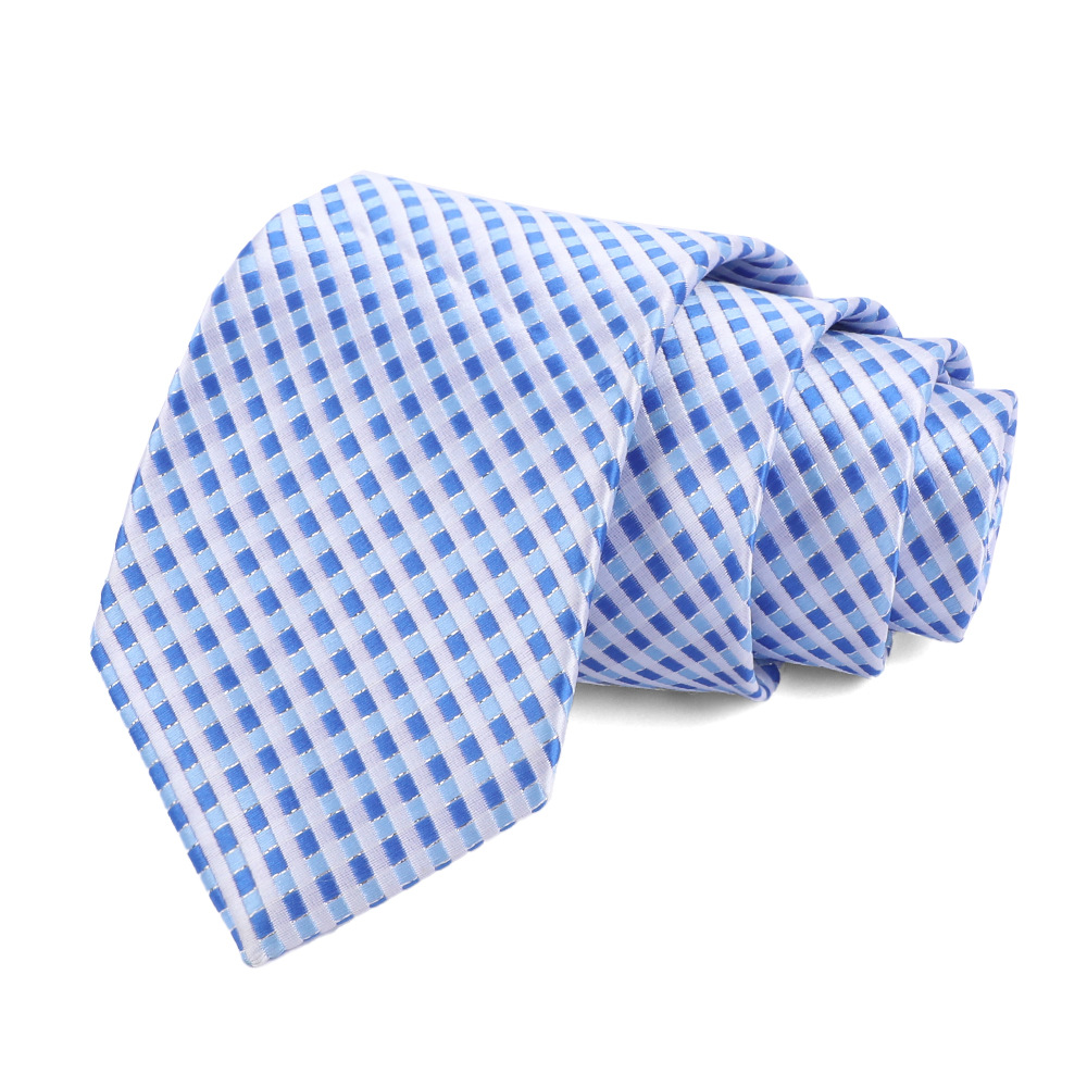 Corbata de hombre 8cm para hombre, bordado jacquard de alta calidad para hombre, corbata de negocios, corbata de seda de poliéster, fábrica al por mayor