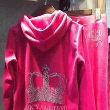 春秋天鹅绒套装休闲运动家居服时尚小脚两件套JC女装修身韩版代发