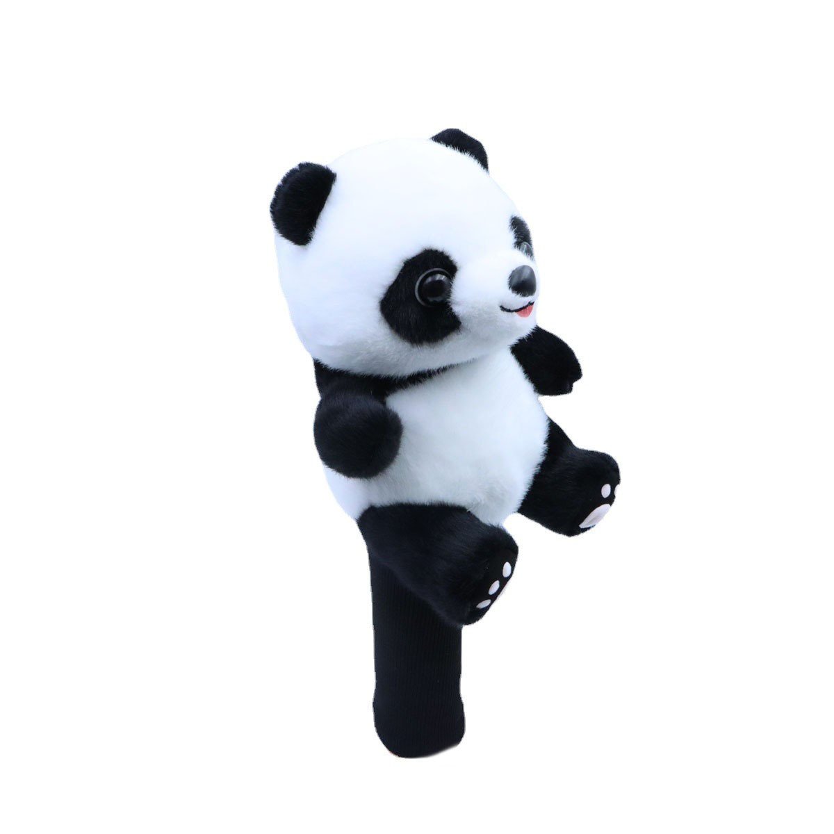 Protective golf clubs, helmet, panda