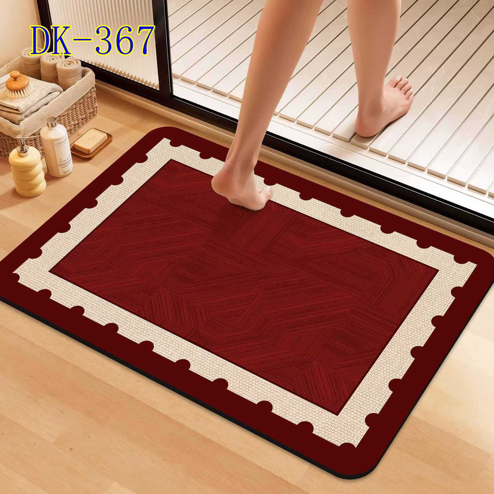 Luxe diatomiet mat antislip en sneldrogend voor in de badkamer_voghion.com