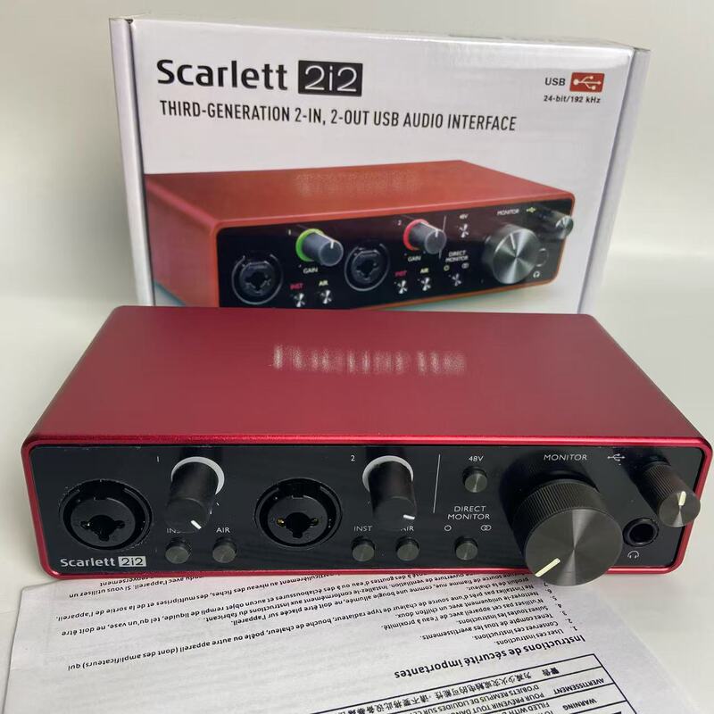 Cross-Border External Professional Computer Sound Card Driver-Free Sound Card Live Broadcast Karaoke Instrument Recording and Arrangement Controller Cross-Border External Professional Computer Sound Card Driver-Free Sound Card Live Broadcast Karaoke Instrument Recording and Arrangement Controller