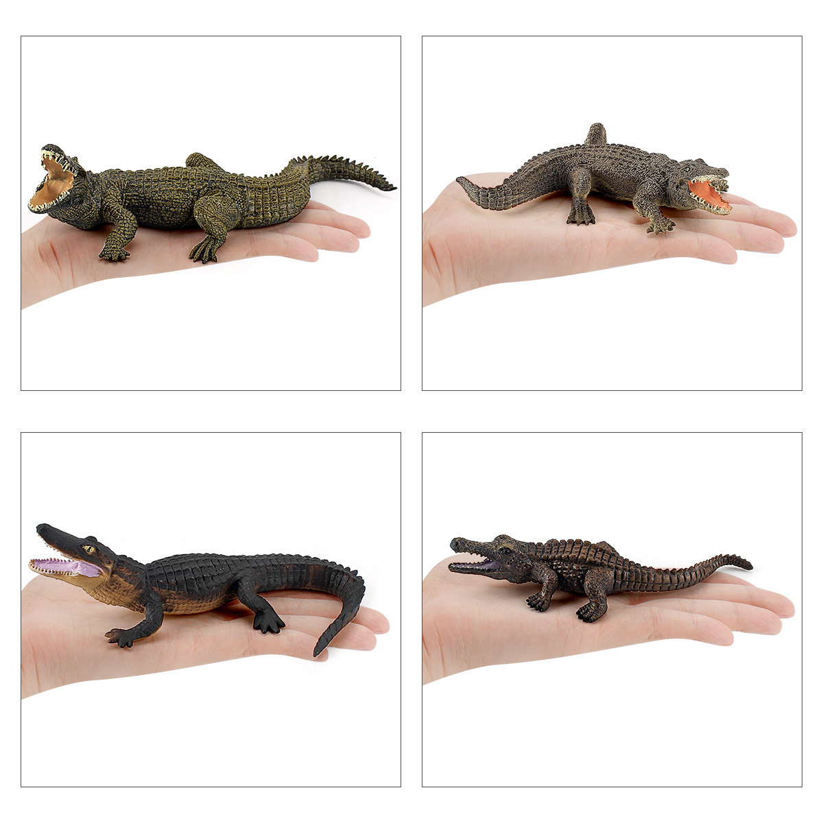 La educación temprana de los niños reptil cocodrilo de sangre fría decoración estática juguete simulación bosque cocodrilo modelo traje transfronterizo
