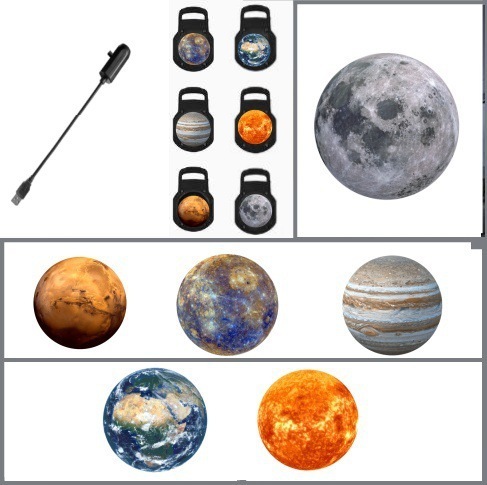 国境を越えた人気の星空ランプ、ムーンランプ、寝室クリエイティブLEDナイトライト、ロゴ投影ランプ、インターネットセレブ背景ライト|undefined