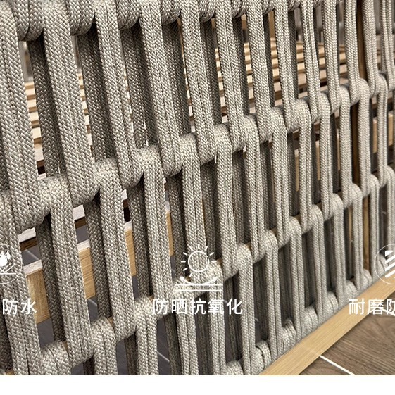 Diseñador de combinación de sofá de caña al aire libre a prueba de agua y protección solar alojamiento residencial patio jardín villa muebles al aire libre de alta calidad