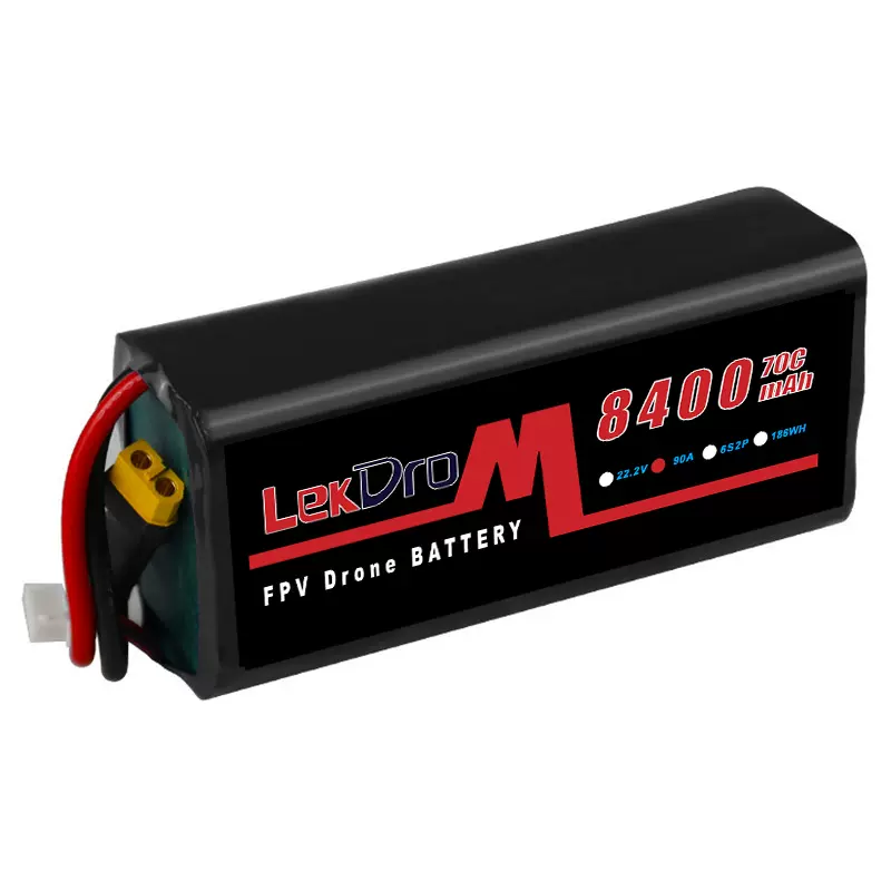 LekDro工厂直销锂离子电池耐低温-40度6S2P 8400MAH 22.2V容量