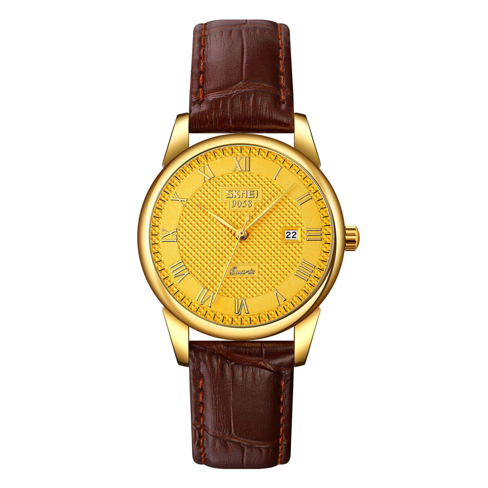 Gold Shell Brown Belt Gold Face (mujeres)