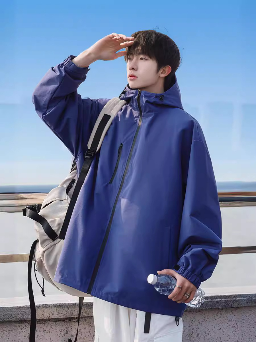 Waterproof autumn travel climbing casual jacket with hood for…