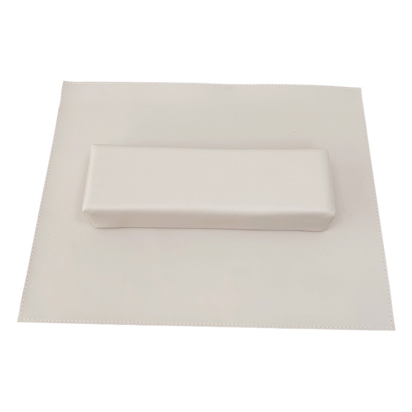 Cream extremely simple manicure hand pillow hand pad suit Japanese dustproof anti-fouling nail shop special leather table mat tool