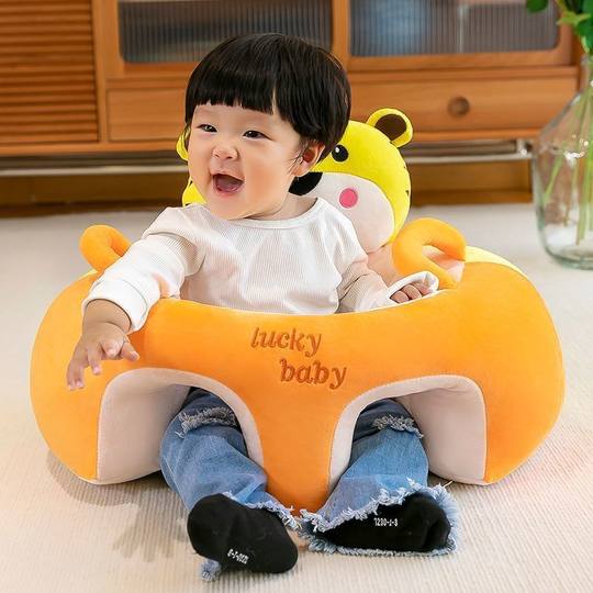 Infant Practice Sitting and Standing Anti-fall Artifact Baby Auxiliary Learning Chair Children's Backrest Sofa Dining Chair Does Not Injury Spine