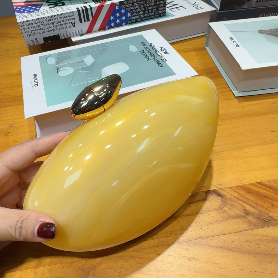 2025 nueva bolsa de cena de lujo transfronteriza bolsa de moda de fiesta acrílica bolsa de mano bolsa de boda oval